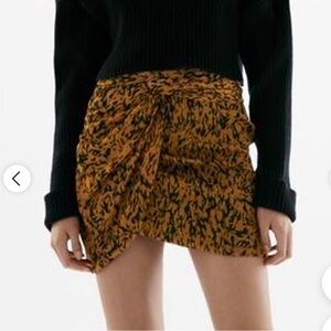 ZARA Animal Print Skirt